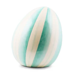 Aqua Stripe Medium Egg