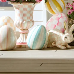 Aqua Stripe Medium Egg