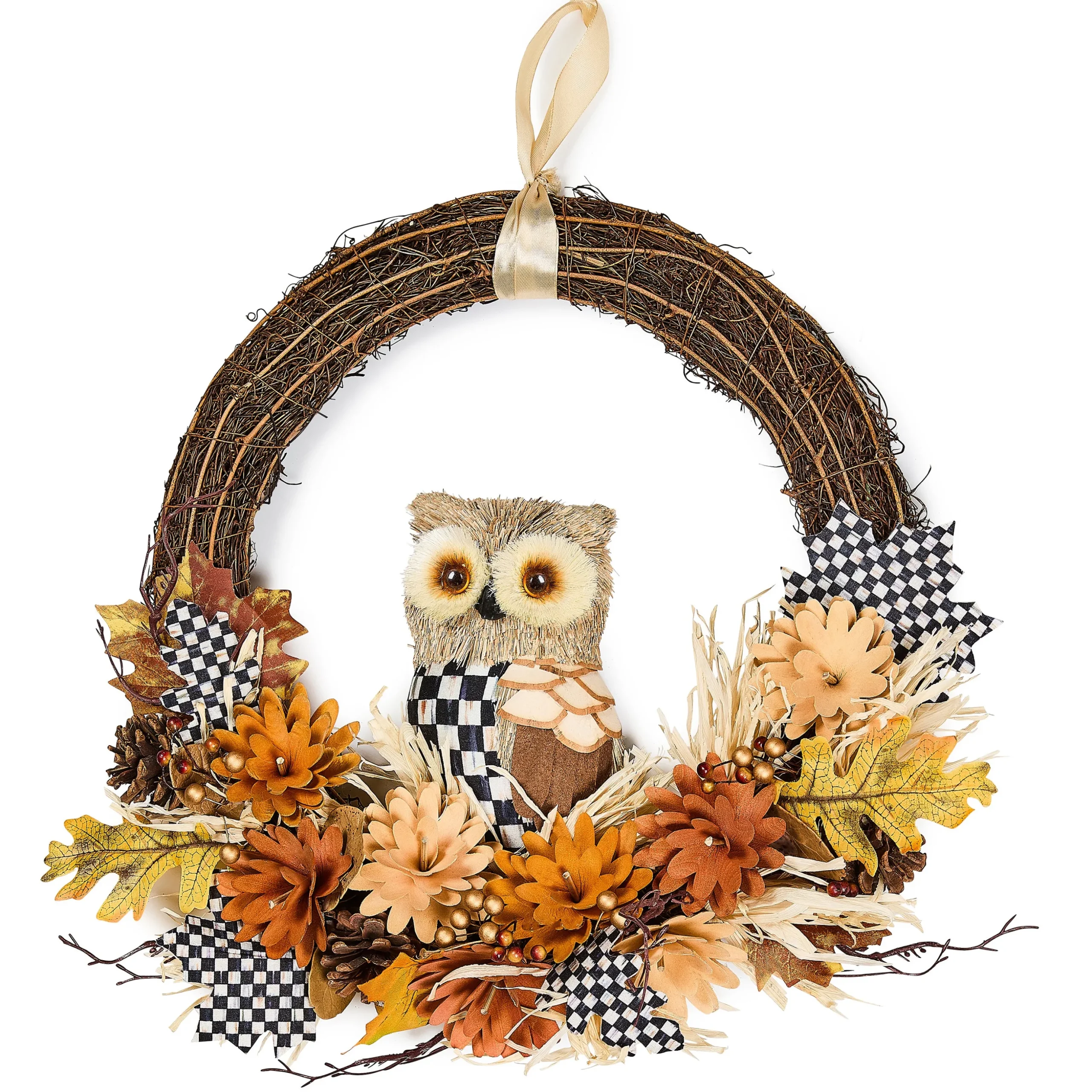 Autumnology Owl 16" Wreath