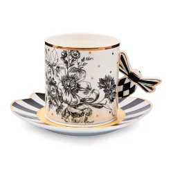Bee Toile Mug & Saucer Set