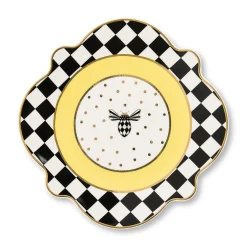 Bee Toile Salad Plate