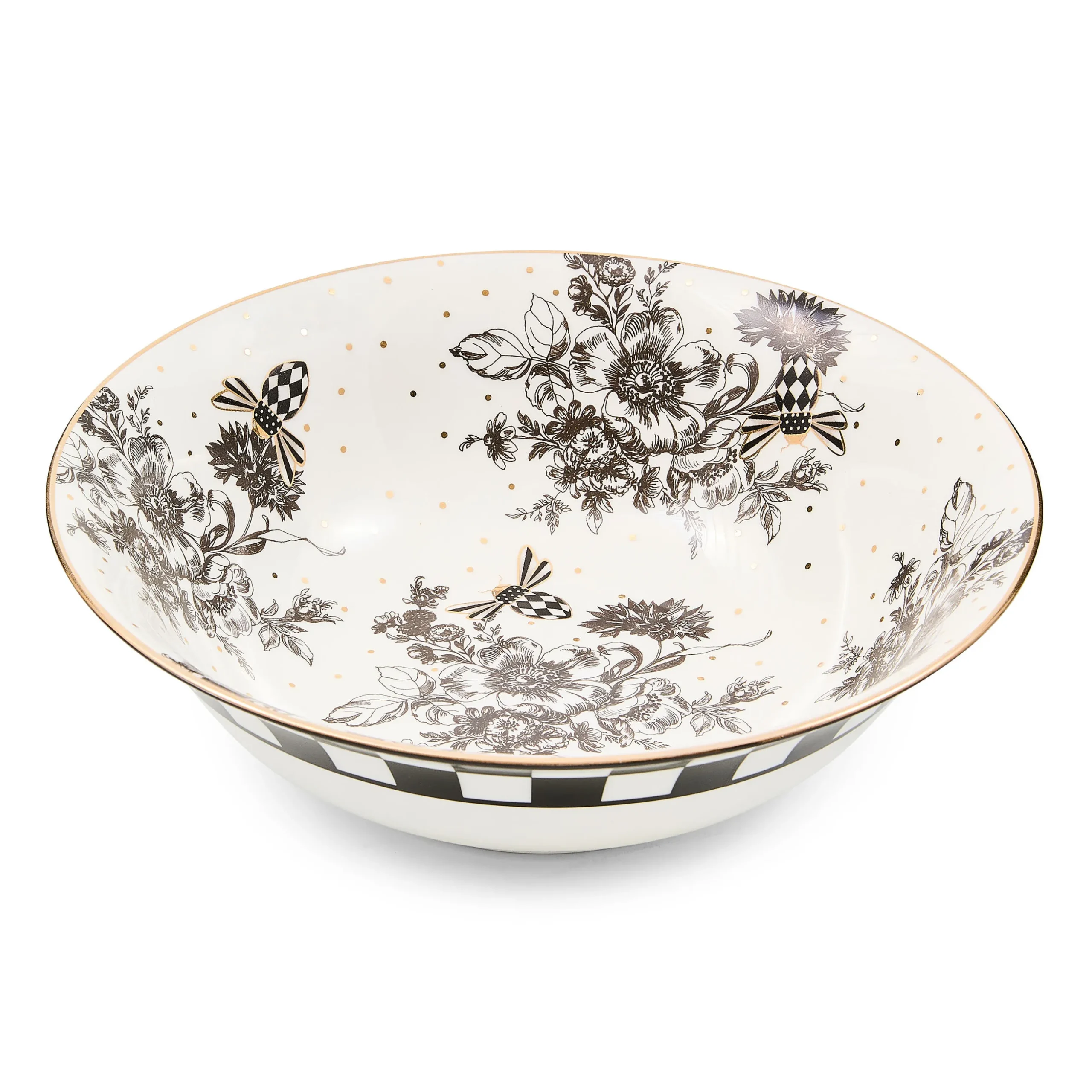 Bee Toile Serving Bowl