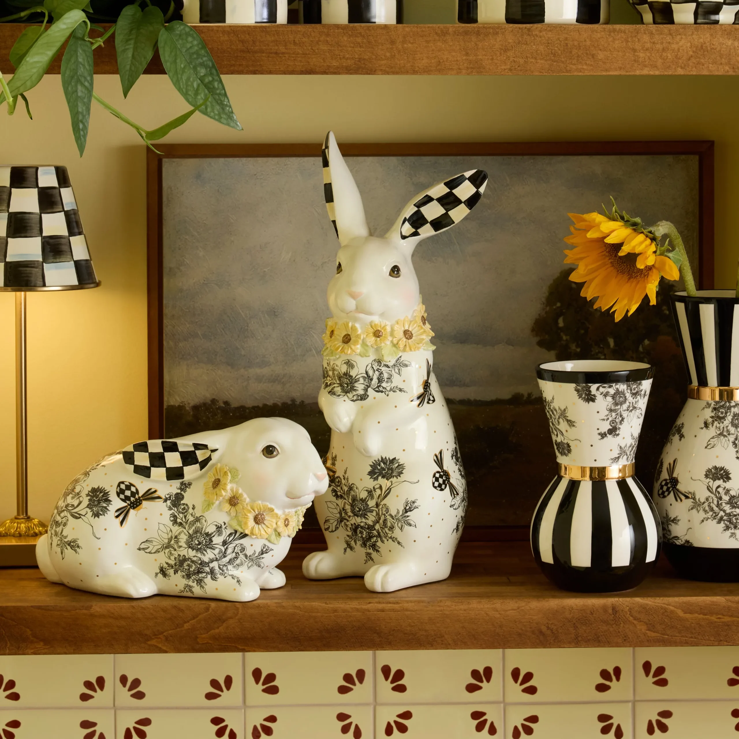 Bee Toile Tall Rabbit