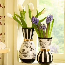 Bee Toile Vases, Set of 2