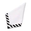 Black and White Rope Border Napkin