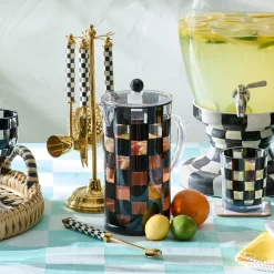 Black Check Acrylic Pitcher
