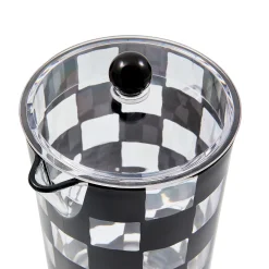 Black Check Acrylic Pitcher