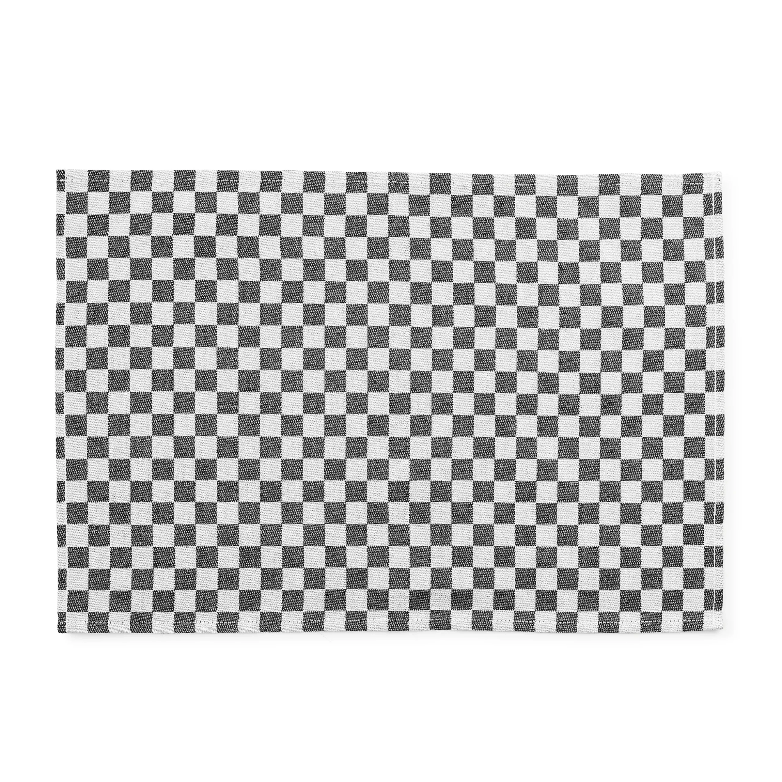 Black Check Placemat, Set of 4