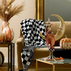 Black & White Check Throw