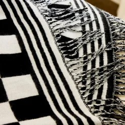 Black & White Check Throw