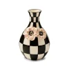 Blush Poppy Check Vase