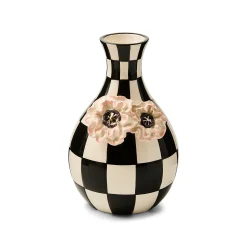 Blush Poppy Check Vase