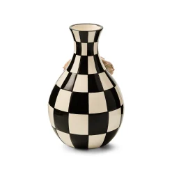 Blush Poppy Check Vase
