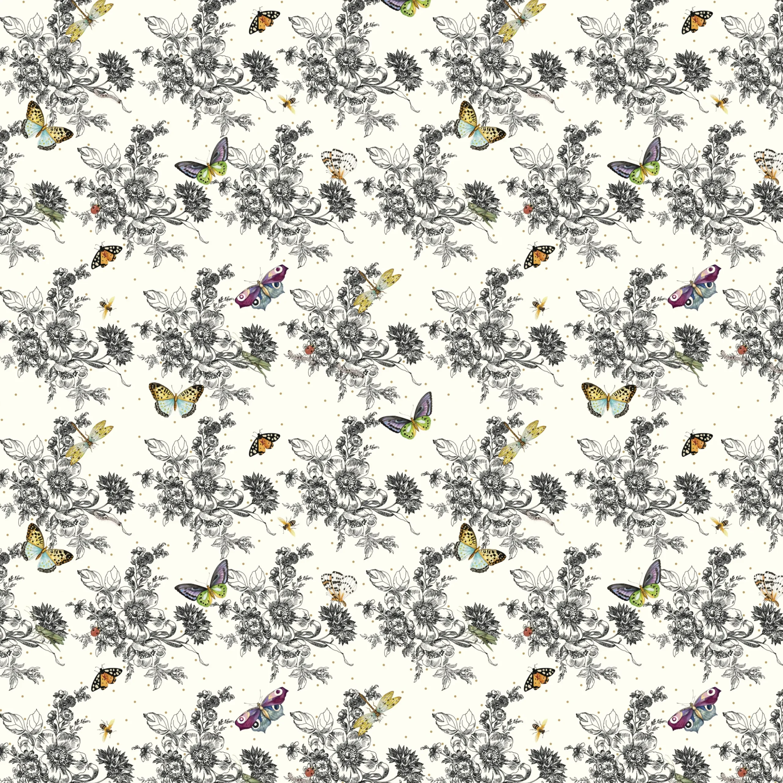 Butterfly Toile Peel & Stick Wallpaper