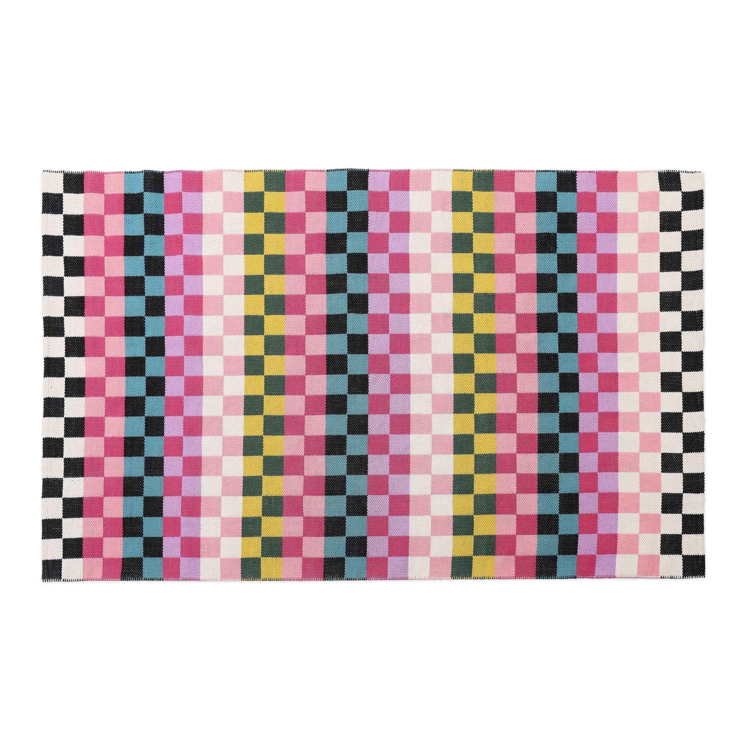Calypso Checked 5' x 8' Indoor/Outdoor Rug