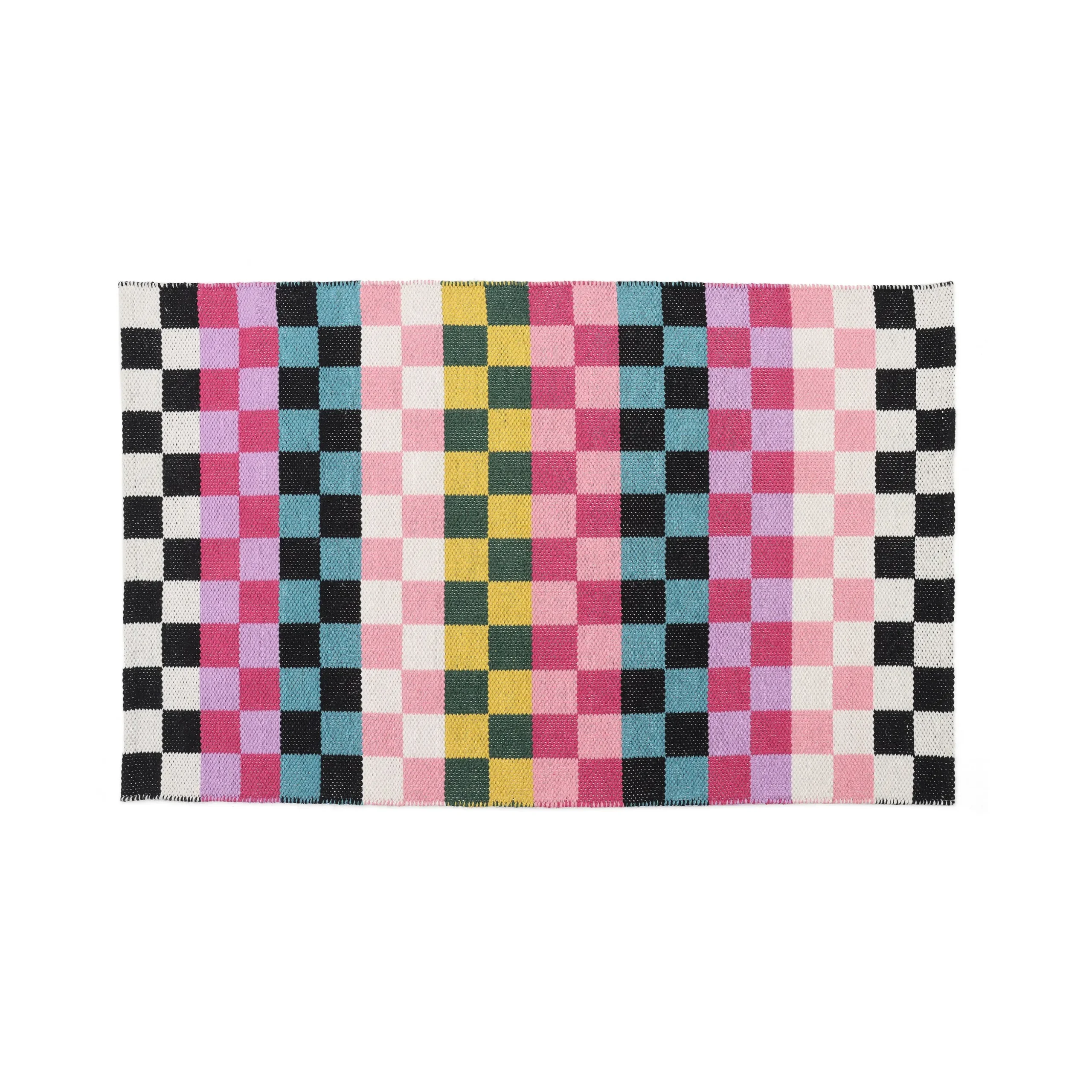 Calypso Checked 3' x 5' Indoor/Outdoor Rug