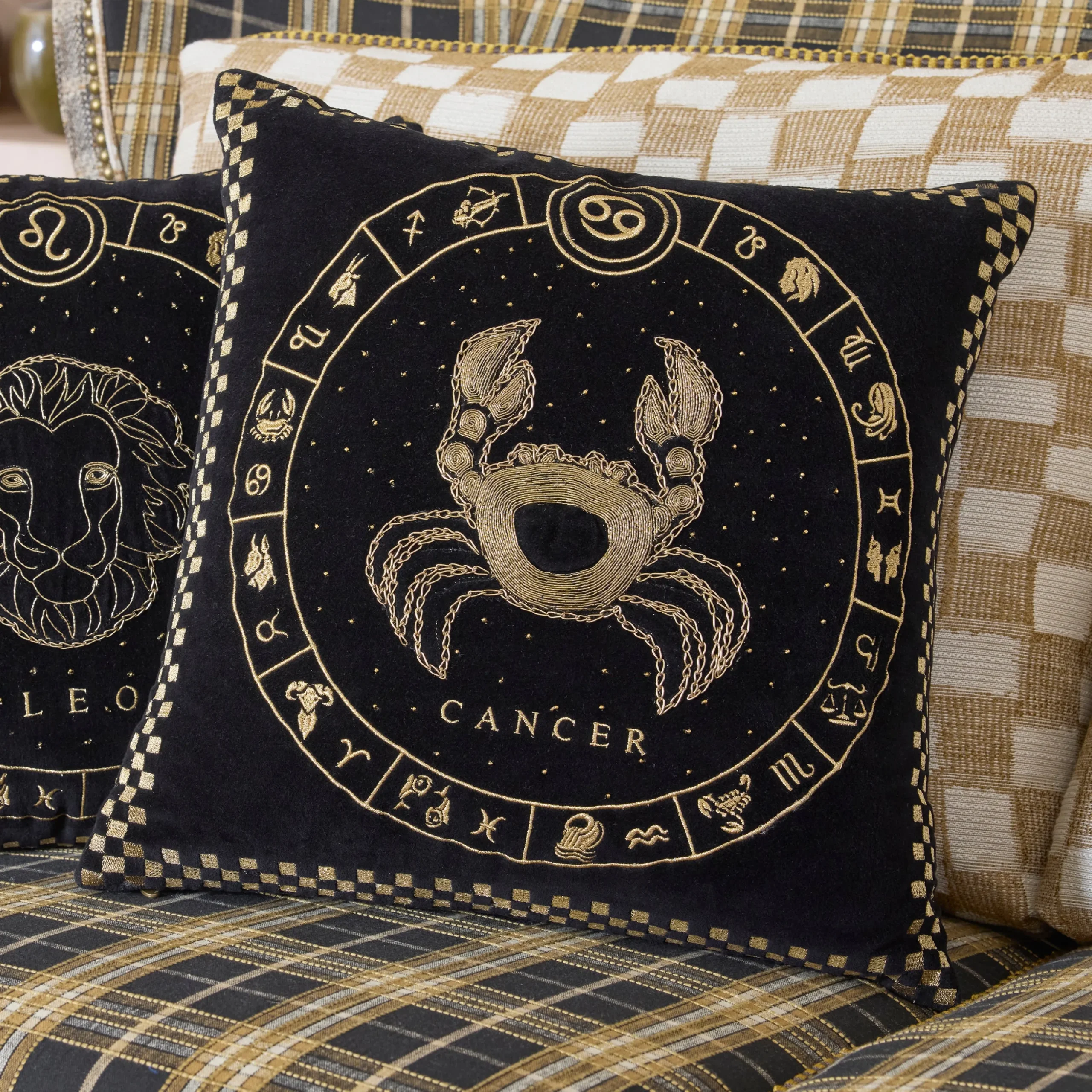 Cancer Zodiac Throw Pillow