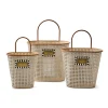 Cane Baskets, Set of 3