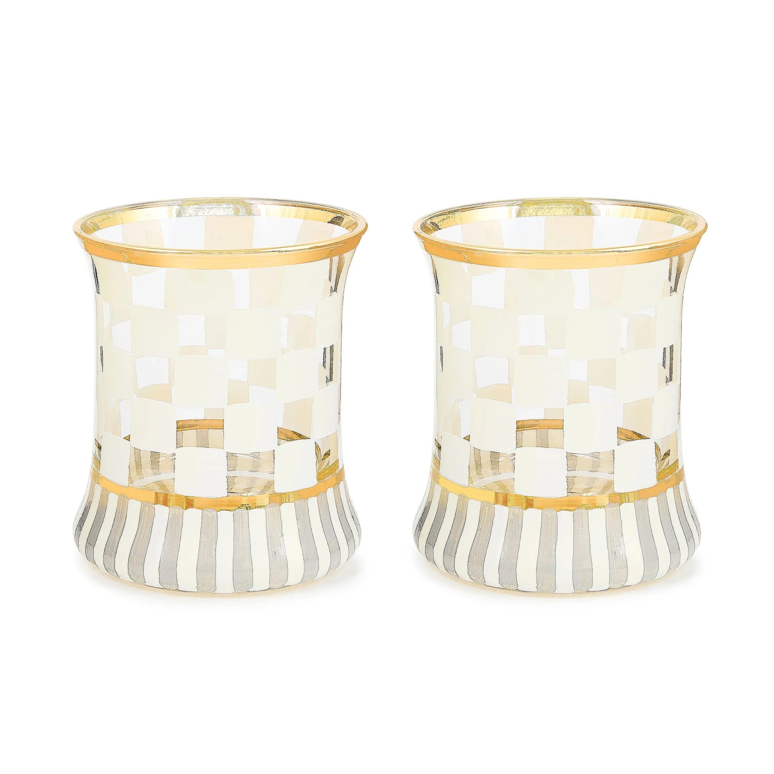 Carnival White Tumbler Glass, Set of 2