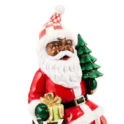 Check It Out Black Santa Ledge Sitter