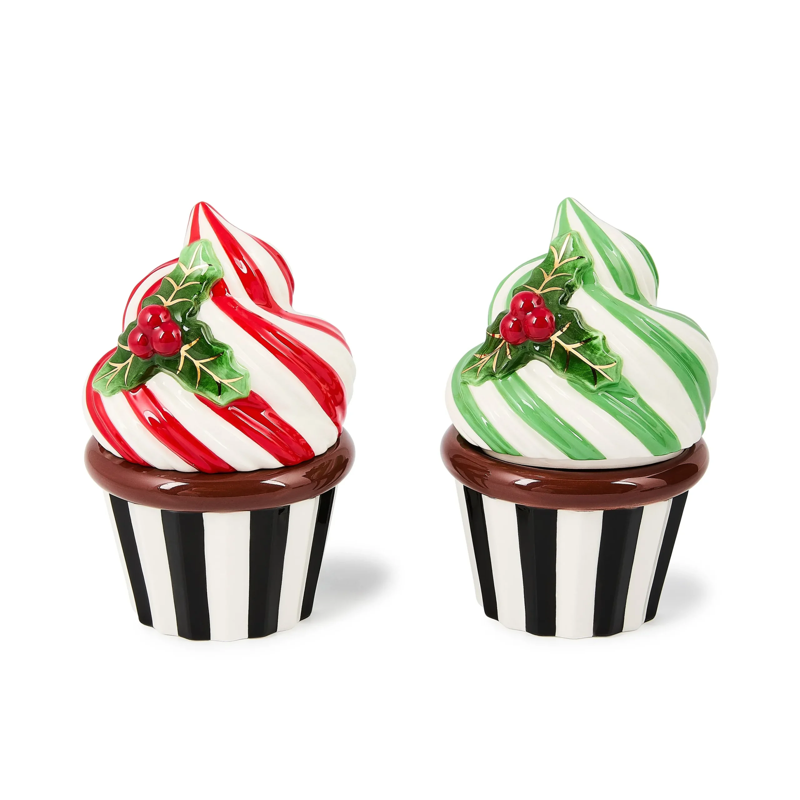 Check It Out Ceramic Cupcake Boxes, Set of 2