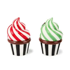 Check It Out Ceramic Cupcake Boxes, Set of 2
