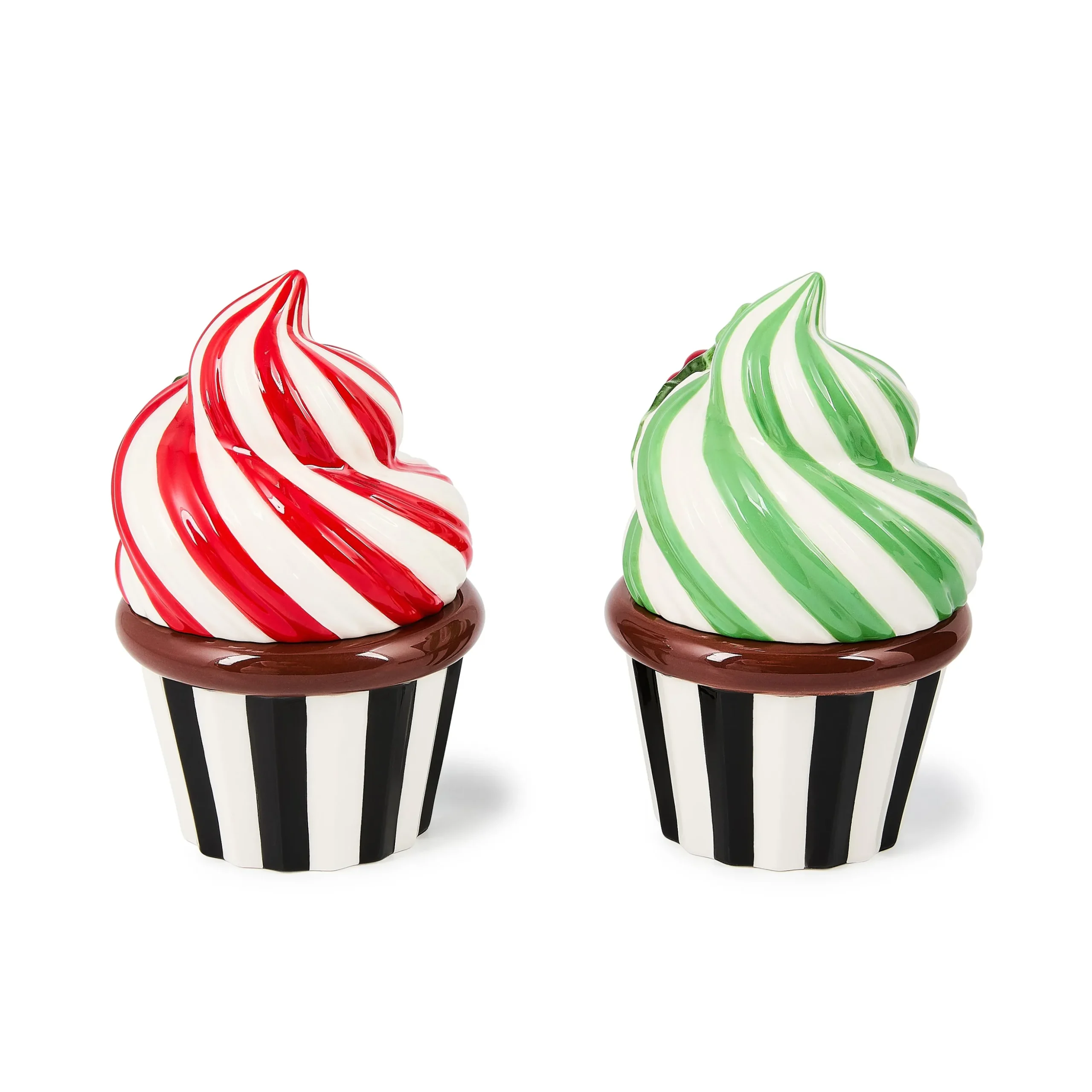 Check It Out Ceramic Cupcake Boxes, Set of 2