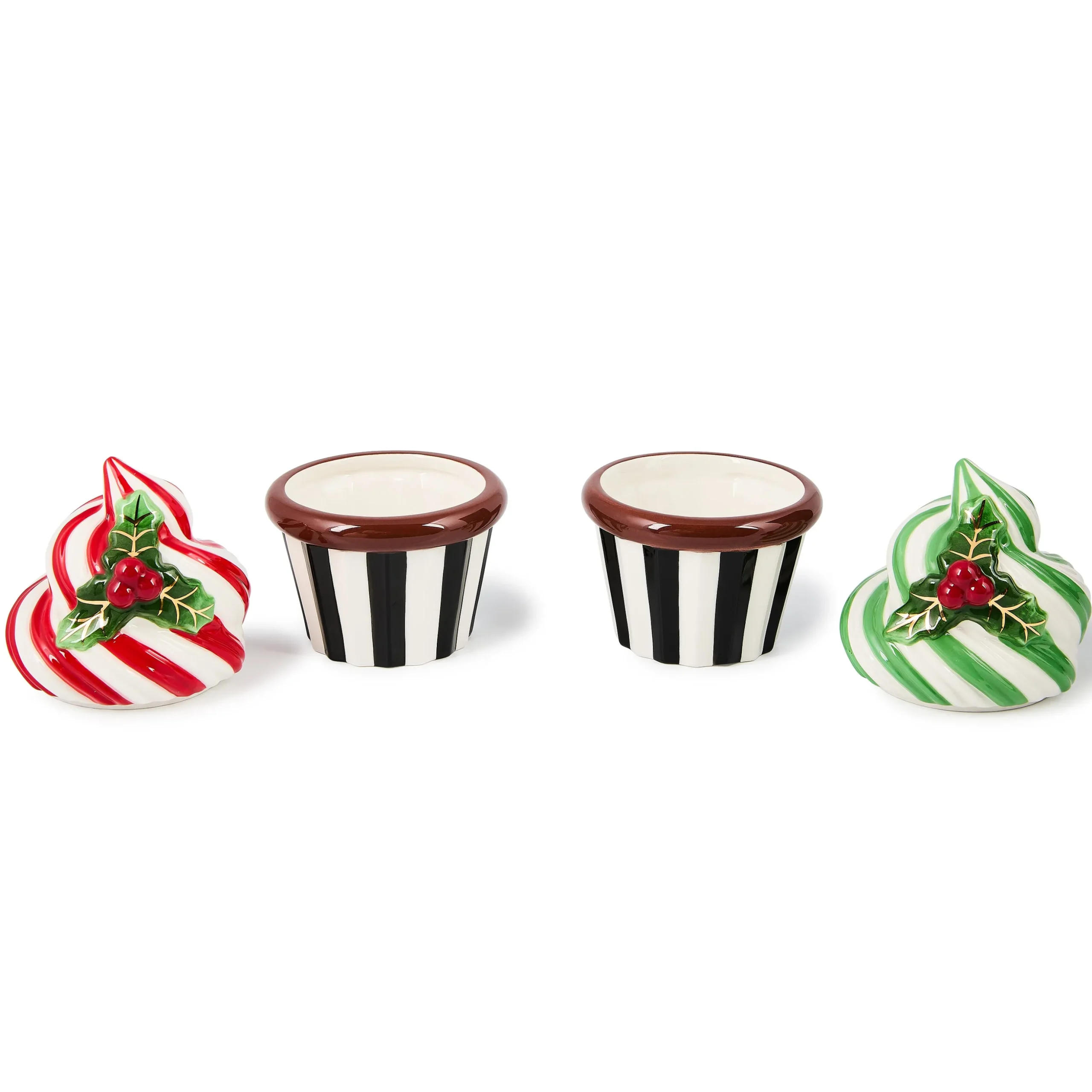 Check It Out Ceramic Cupcake Boxes, Set of 2