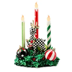 Check It Out Illuminated Deer & Candle Centerpiece