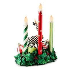 Check It Out Illuminated Deer & Candle Centerpiece