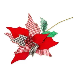 Check It Out Jumbo Poinsettia Stem