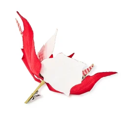 Check It Out Jumbo Poinsettia Clip