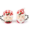 Check It Out Mr. & Mrs. Claus Mugs, Set of 2