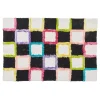 Check Multi Color Bath Rug