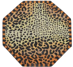 Cheetah 6' Octagon Indoor/Outdoor Rug