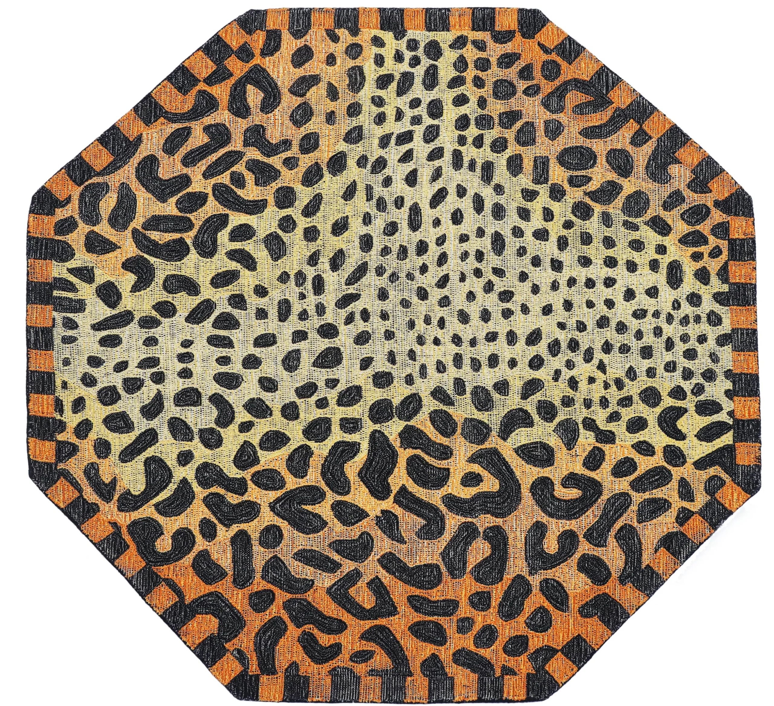 Cheetah 6' Octagon Indoor/Outdoor Rug