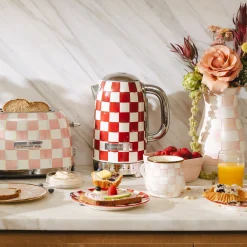 Cherry Check Electric Kettle