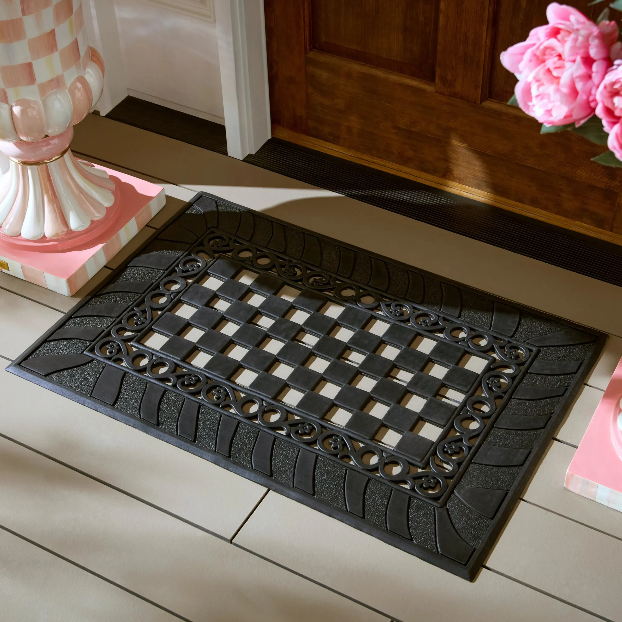 Classic Check Rubber Entrance Mat