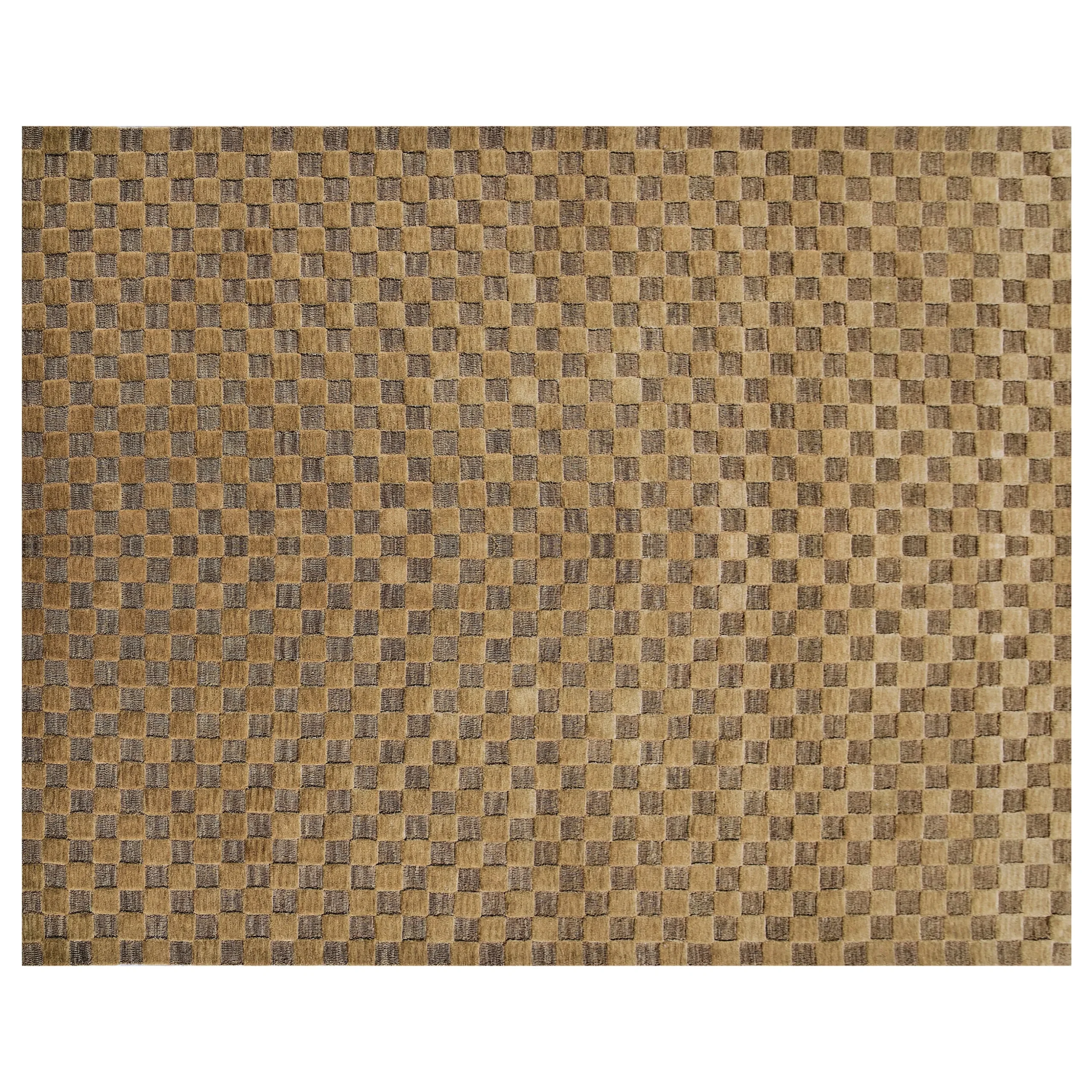 Cocoa Checkerboard 8' x 10' Rug