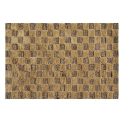 Cocoa Checkerboard 2'3" x 3'9" Rug