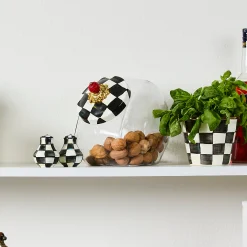 Cookie Jar with Courtly Check Lid