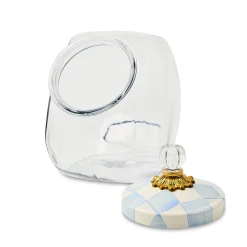 Cookie Jar with Sky Check Lid