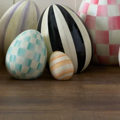 Coral Stripe Mini Egg