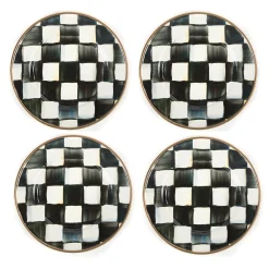 Courtly Check Appetizer Plates, Set of 4