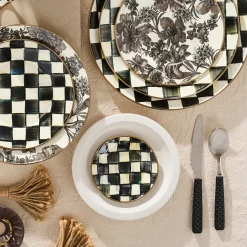 Courtly Check Appetizer Plates, Set of 4