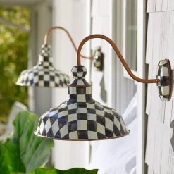 Courtly Check 12" Barn Sconce