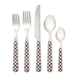Courtly Check Bistro Flatware 5 Piece Place Setting