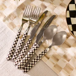 Courtly Check Bistro Flatware 5 Piece Place Setting