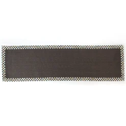 Courtly Check Black Sisal 2'6" x 9' Runner