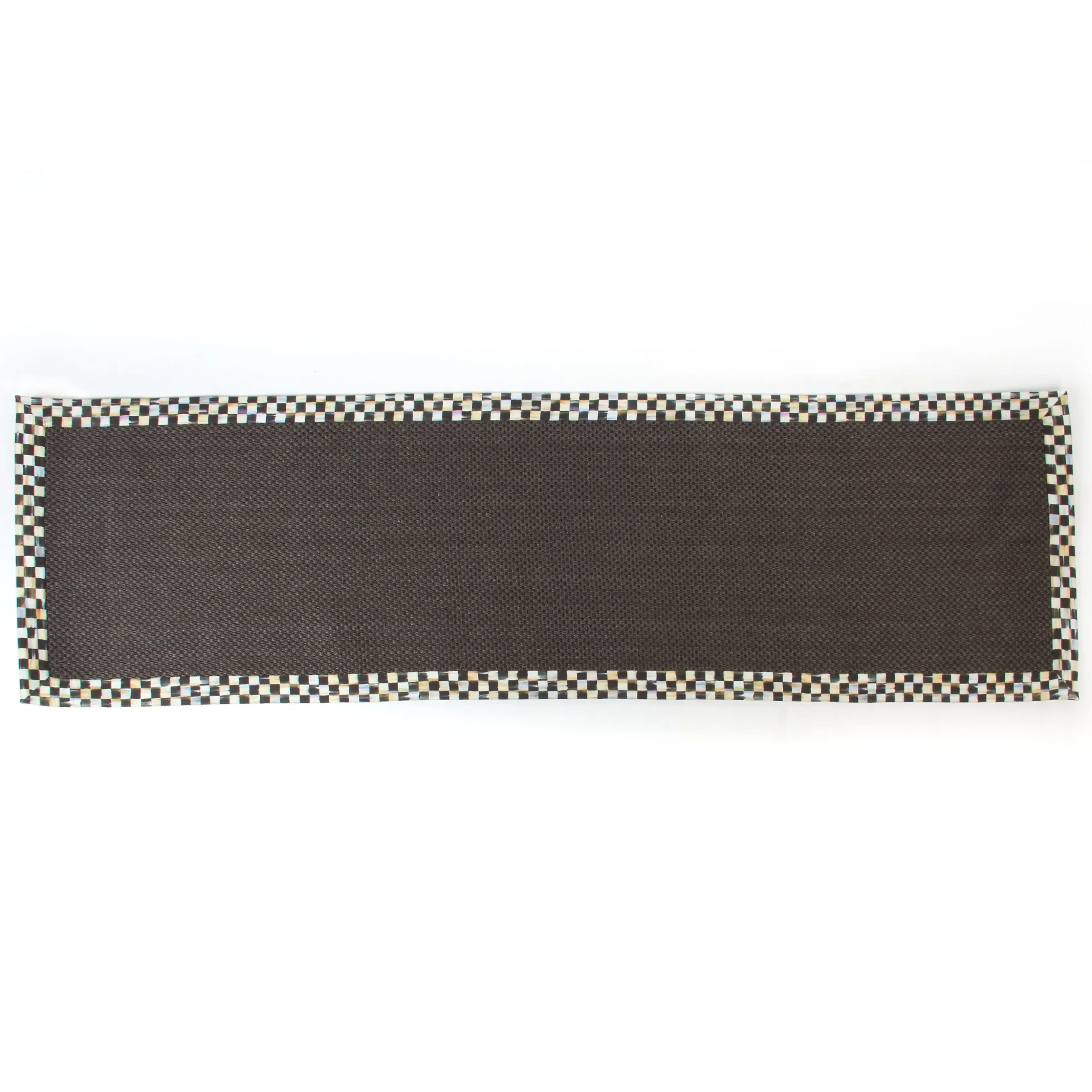 Courtly Check Black Sisal 2'6" x 9' Runner